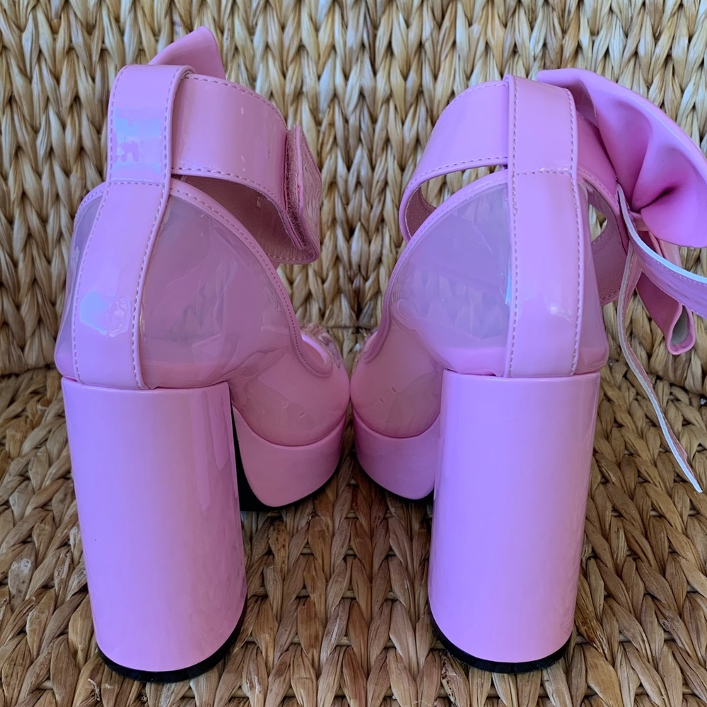 New 🎀Sugar Thrillz x Dolls Kill Pink Pumps - Picture 3 of 6